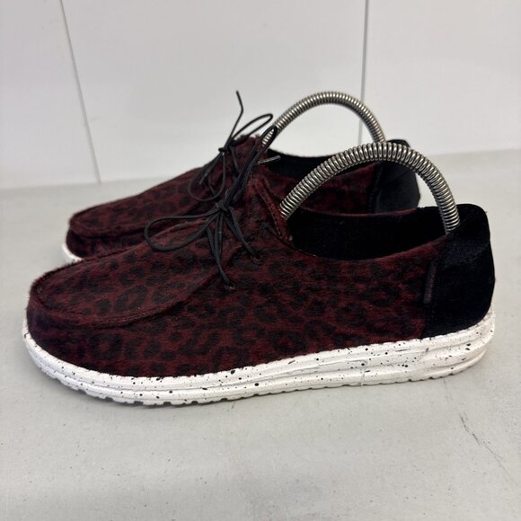 Hey Dude Wendy Scarlett Leopard Womens Size 10 EUC - Picture 1 of 7